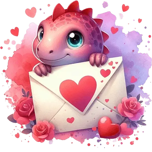 Dinosaurio San Valentín ♥️🦖