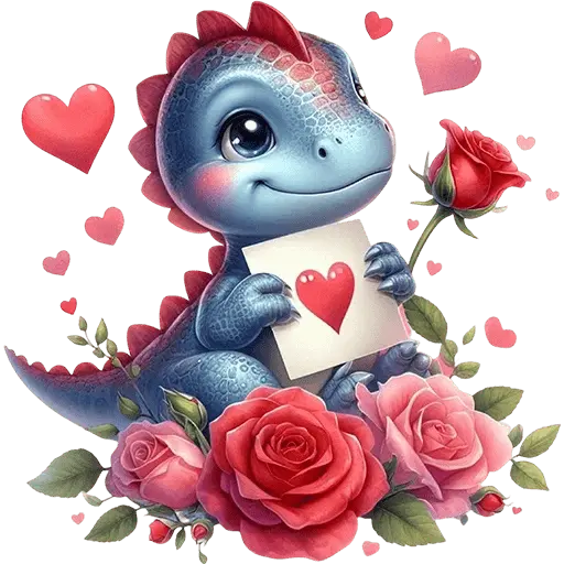 Dinosaurio San Valentín ♥️🦖