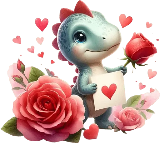 Dinosaurio San Valentín ♥️🦖