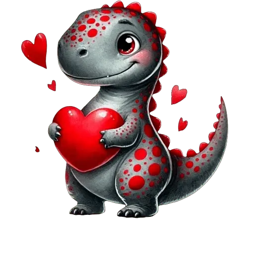 Dinosaurio San Valentín ♥️🦖