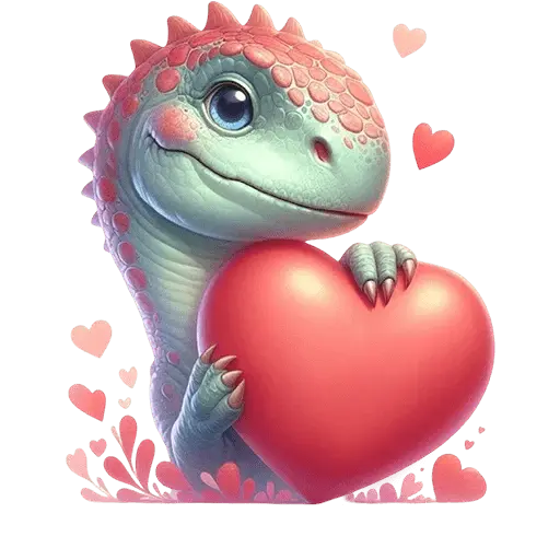 Dinosaurio San Valentín ♥️🦖