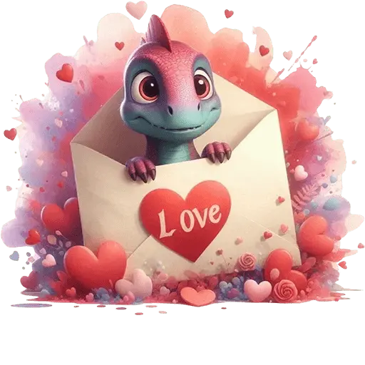 Dinosaurio San Valentín ♥️🦖