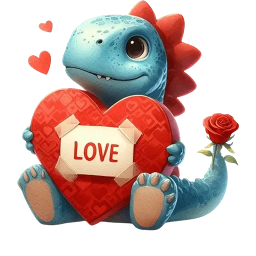 Dinosaurio San Valentín ♥️🦖