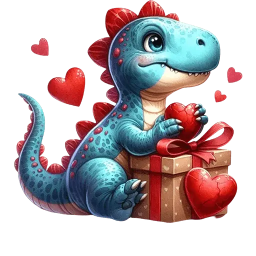 Dinosaurio San Valentín ♥️🦖