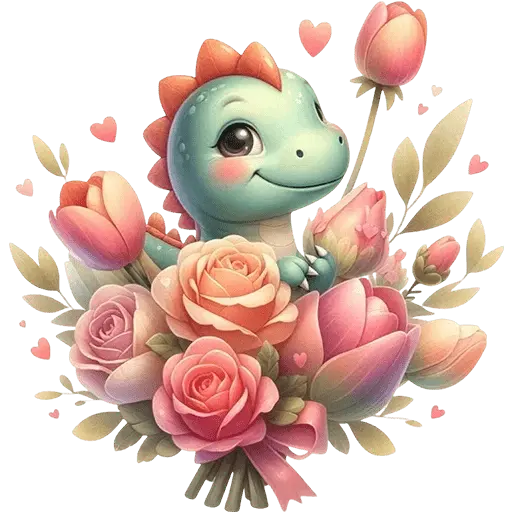 Dinosaurio San Valentín ♥️🦖