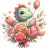 Dinosaurio San Valentín ♥️🦖