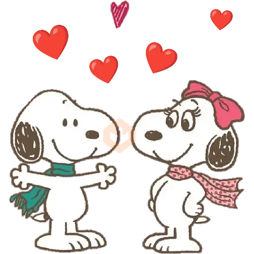 ❤️🦴 Snoopy San Valentín 🏡🦴❤️ sticker 15