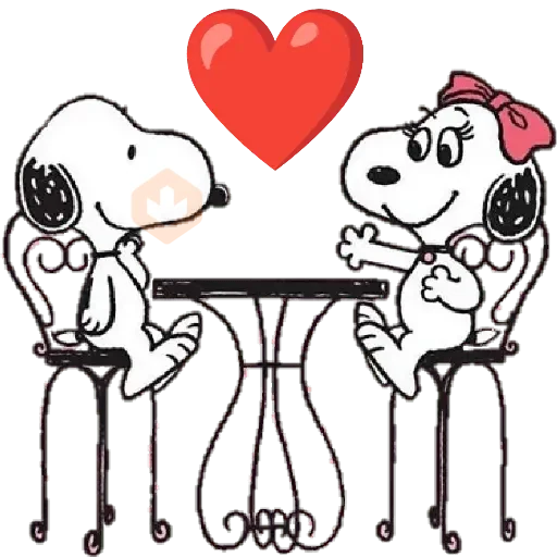❤️🦴 Snoopy San Valentín 🏡🦴❤️ sticker 16