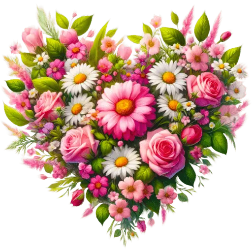 Corazon Floral San Valentín♥️