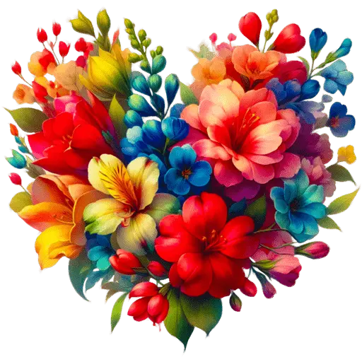 Corazon Floral San Valentín♥️