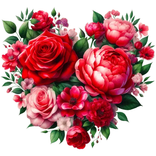Corazon Floral San Valentín♥️