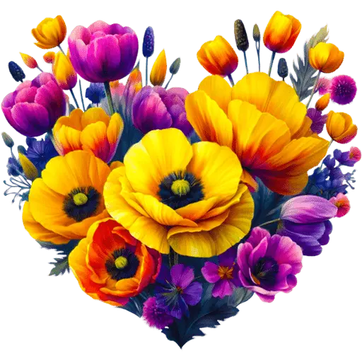 Corazon Floral San Valentín♥️