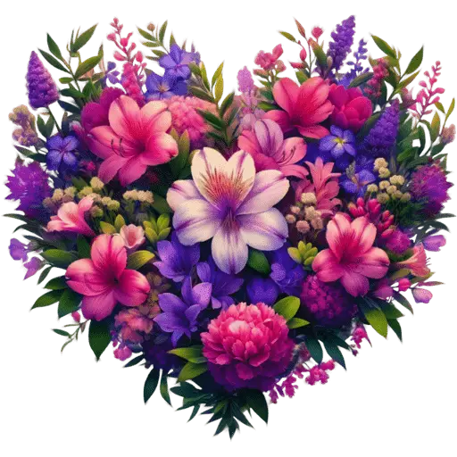 Corazon Floral San Valentín♥️