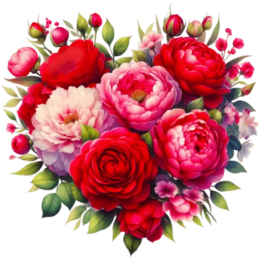 Corazon Floral San Valentín♥️