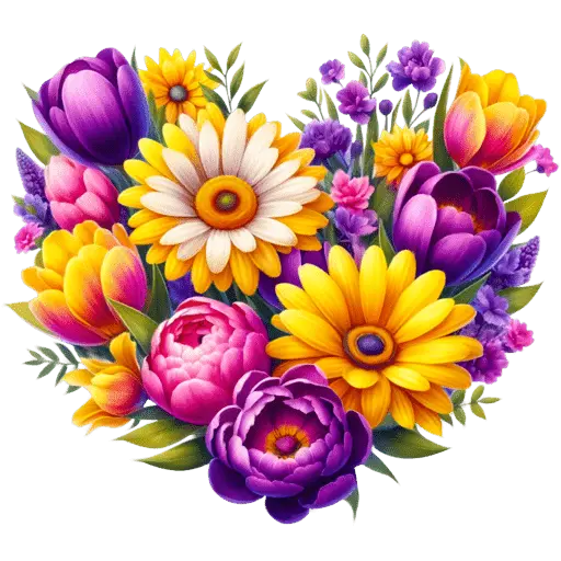 Corazon Floral San Valentín♥️