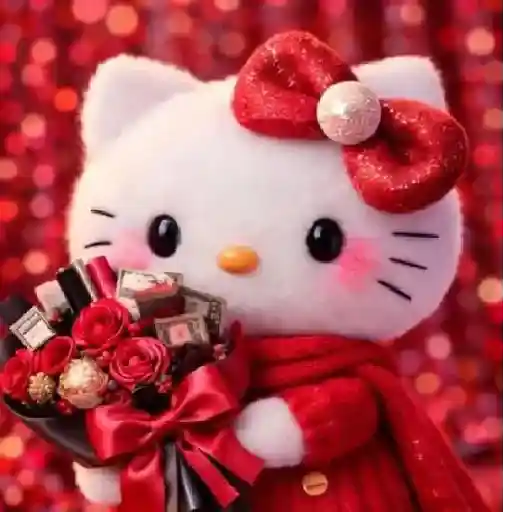 Hello Kitty Ramo San Valentín