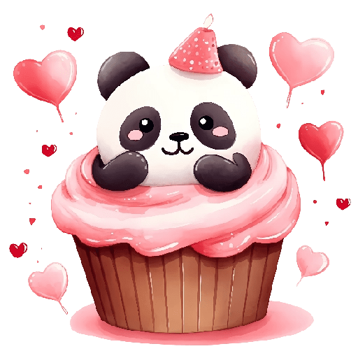 Cupcakes Amor Osito Panda❤️🐼 preview