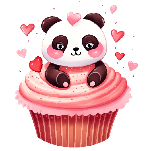 Cupcakes Amor Osito Panda❤️🐼 preview