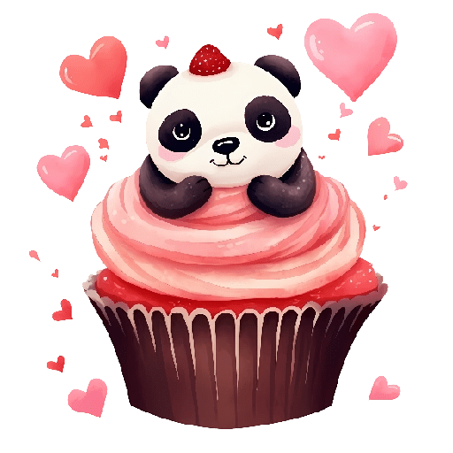 Cupcakes Amor Osito Panda❤️🐼 preview