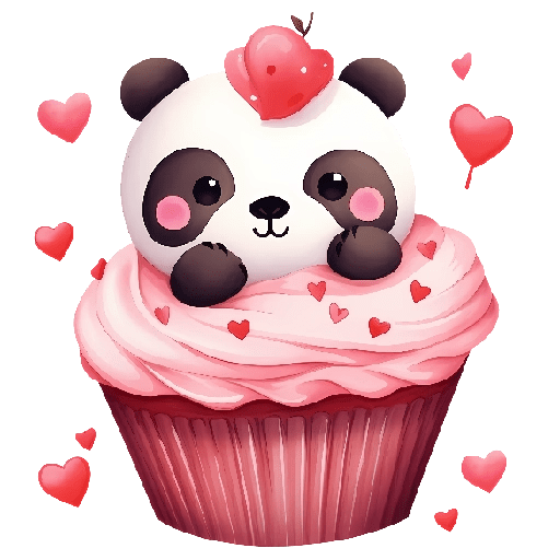 Cupcakes Amor Osito Panda❤️🐼 preview