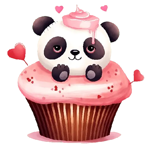 Cupcakes Amor Osito Panda❤️🐼