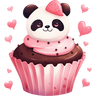 Cupcakes Amor Osito Panda❤️🐼