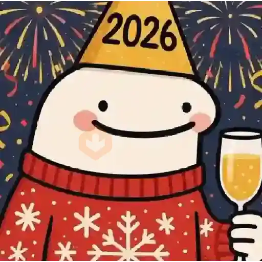 Año Nuevo Flork Animado🎉🎆 sticker 20