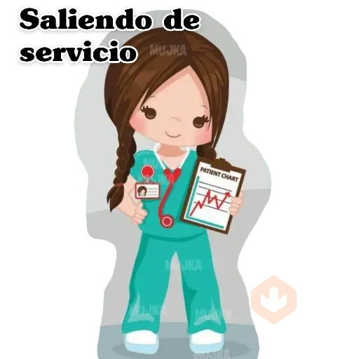 enfermera sticker 20