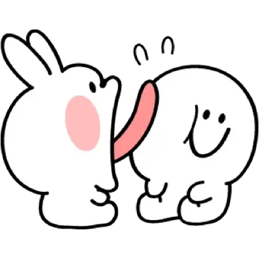 Couple Rabbit Kelinci Bucin