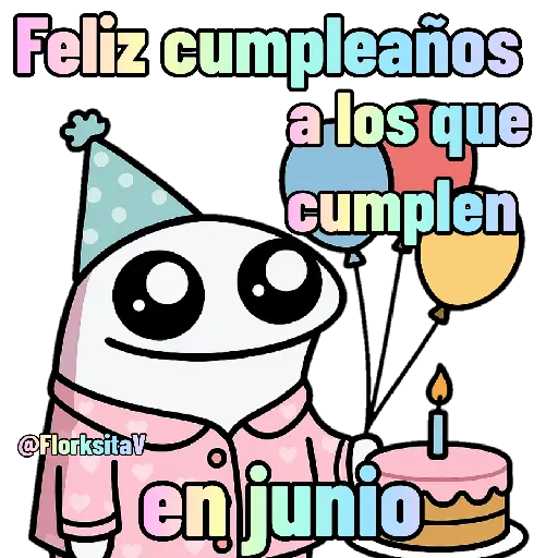 Feliz cumpleaños junio 😍🩷