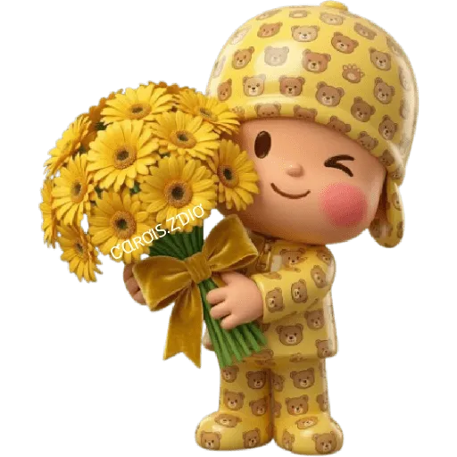 💛🌻 Pocoyó Flores Amarillas🌻💛