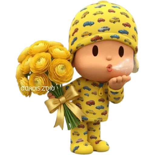 💛🌻 Pocoyó Flores Amarillas🌻💛