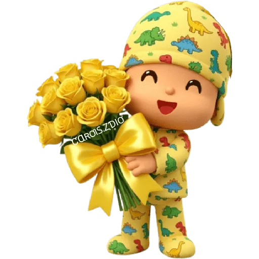 💛🌻 Pocoyó Flores Amarillas🌻💛