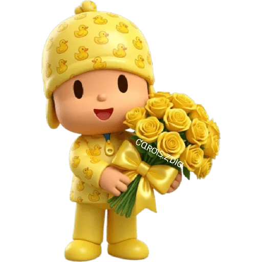 💛🌻 Pocoyó Flores Amarillas🌻💛