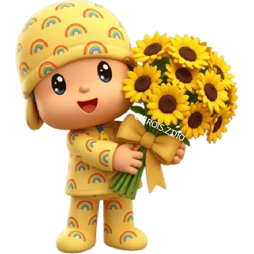 💛🌻 Pocoyó Flores Amarillas🌻💛