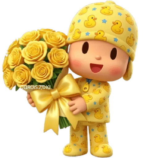 💛🌻 Pocoyó Flores Amarillas🌻💛