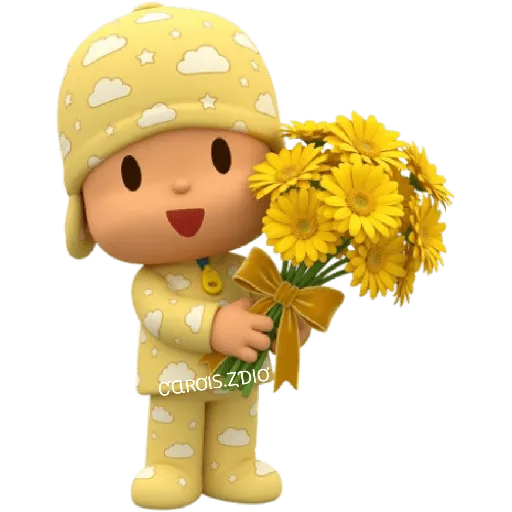 💛🌻 Pocoyó Flores Amarillas🌻💛