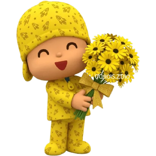 💛🌻 Pocoyó Flores Amarillas🌻💛