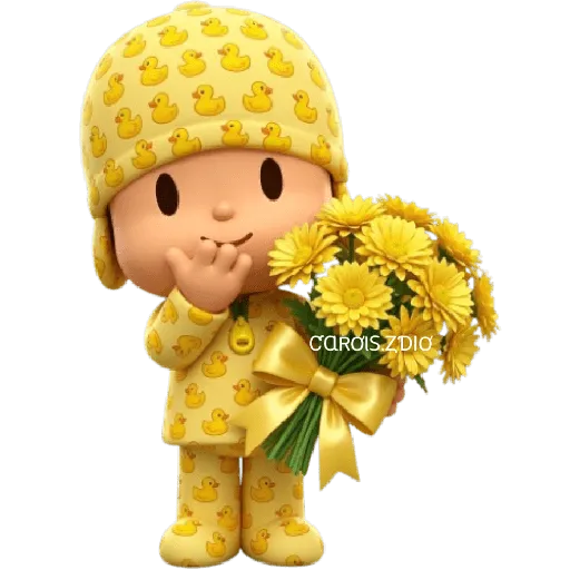 💛🌻 Pocoyó Flores Amarillas🌻💛