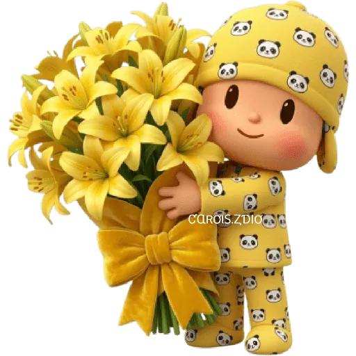 💛🌻 Pocoyó Flores Amarillas🌻💛