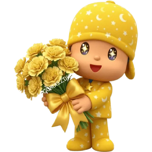 💛🌻 Pocoyó Flores Amarillas🌻💛