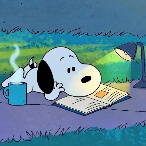😮‍💨 Reacciones SNOOPY ☕🫐 3