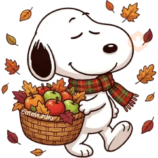 🍂 Snoopy Otoño 🍂🍁 Autumn sticker 13