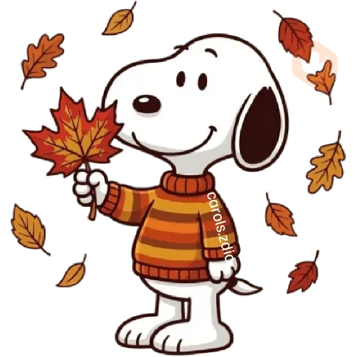 🍂 Snoopy Otoño 🍂🍁 Autumn sticker 14