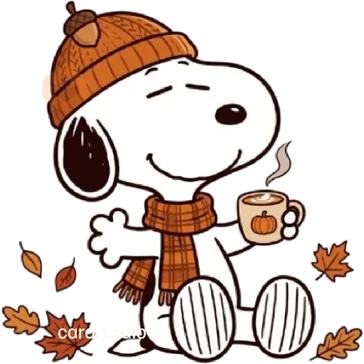 🍂 Snoopy Otoño 🍂🍁 Autumn sticker 12