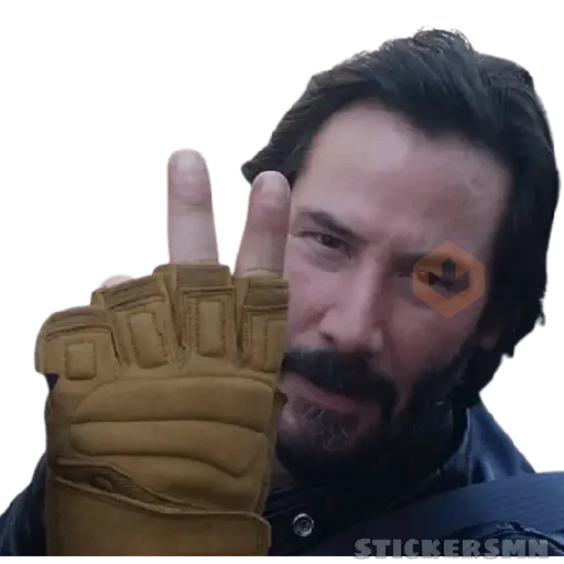 Keanu Reeves 🔫 Reacciones 😎 sticker 24