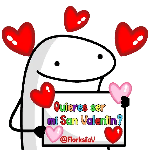 San Valentín cartelito