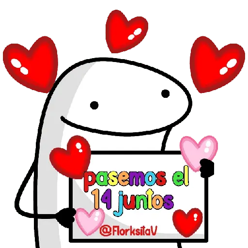 San Valentín cartelito