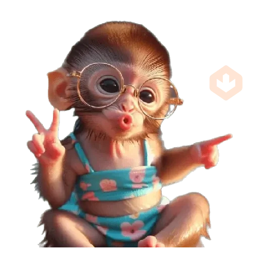 Monitos 🙈 coquetos ❣️💅 sticker 12