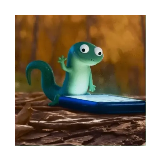 lizard in hoppers 